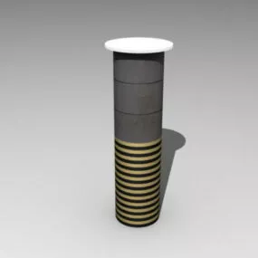 Concrete Bridge Column 3d model
