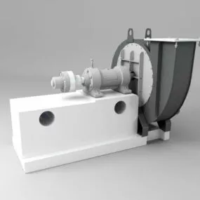 Industrial Centrifugal Fan 3d model