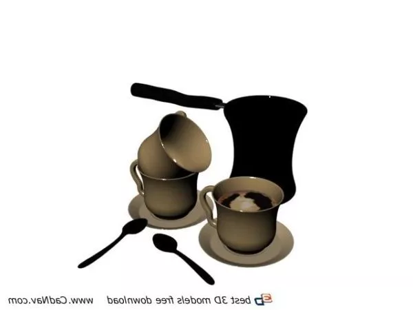 Ceramic Coffee Pot 3d model Ceramic Coffee Pot 3d model