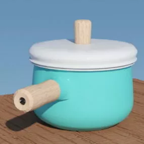 Kitchen Ceramic Saucepan 3d model