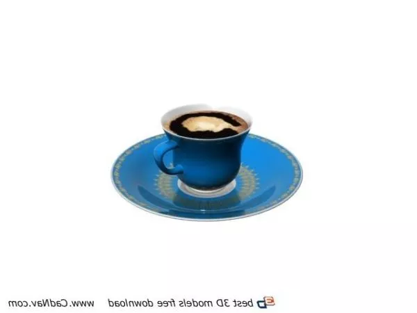 Cup Plate Set 3d model