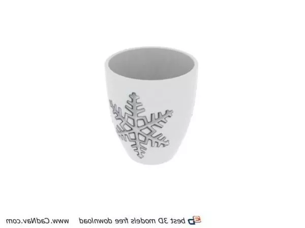 Ancient Chinese Gold Wine Cup 3d model