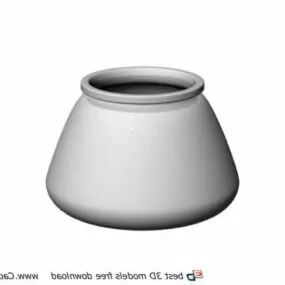 Ceramic Kitchen Creamer Pot 3d model