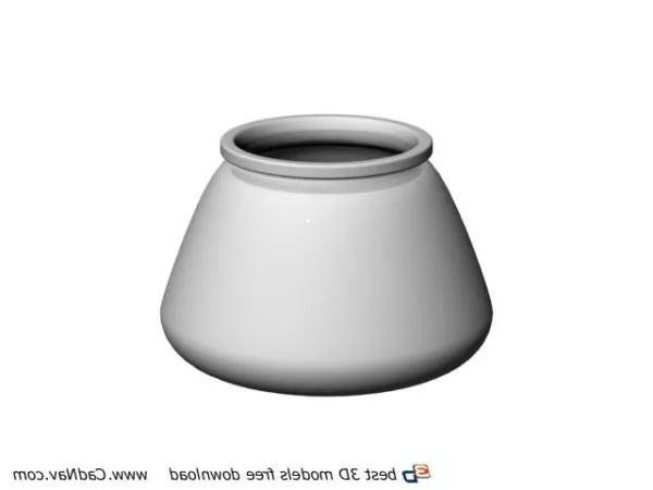 Ceramic Kitchen Creamer Pot 3d model Ceramic Kitchen Creamer Pot 3d model