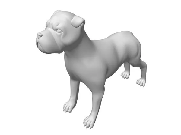 Dog Sculpture Statue 3d model Dog Sculpture Statue 3d model