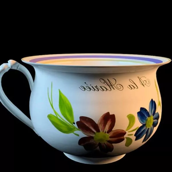 Lines Pattern Jug Vase 3d model