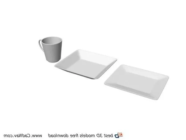 Tea Cup And Saucer 3d model