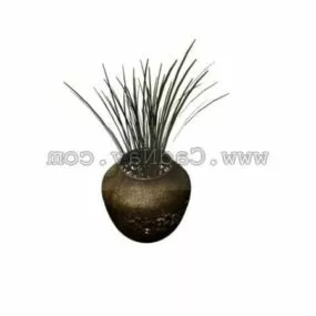 Garden Decor Ceramic Vase 3d model