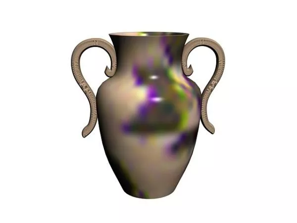 Antique Ceramic Vase With Handles 3d model Antique Ceramic Vase With Handles 3d model