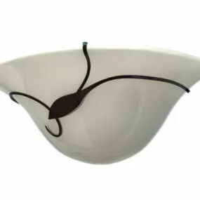 Bed Room Ceramic Wall Lamp 3d model
