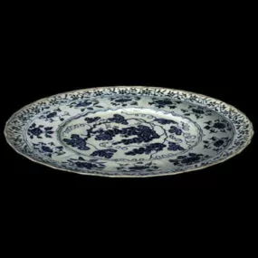 Antique Ceramic Wall Plate 3d model