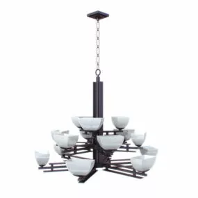 Chain Design Chandelier Droplight 3d model