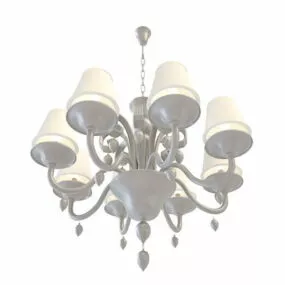 Living Room Chain Hanging Chandelier 3d model