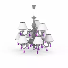 Chandelier Flower Lamp Shades 3d model