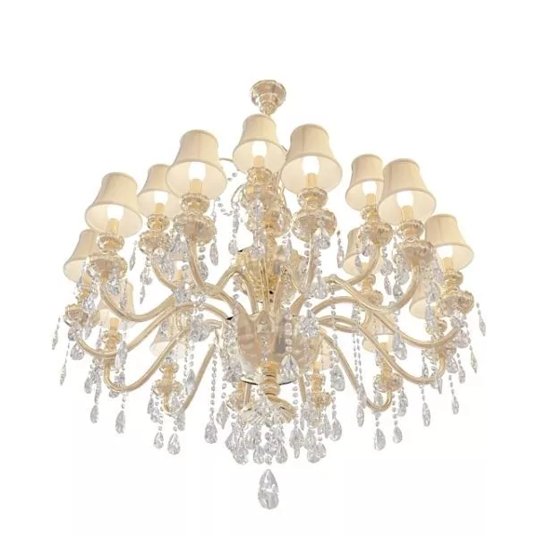 Classic Hotel Chandelier Lighting 3d model Classic Hotel Chandelier Lighting 3d model