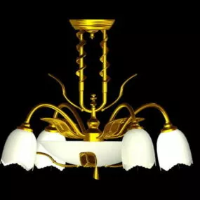 Antique Chandelier Pendant Light 3d model