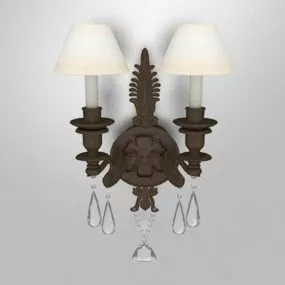 Chandelier Style Brass Wall Sconces 3d model