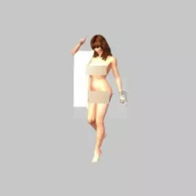 Character Bathing Woman 3d model