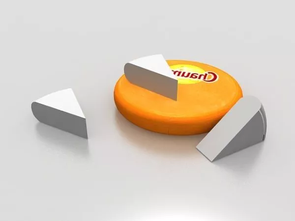 Chaumes Cheese Food 3d model Chaumes Cheese Food 3d model