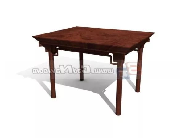Cherry Wood Table 3d model Cherry Wood Table 3d model