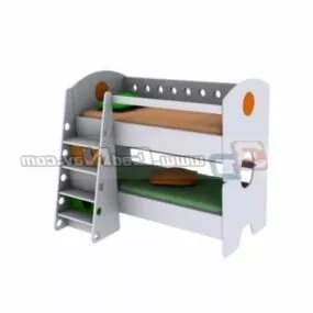 Children Bunk Bed Furniture 3d model