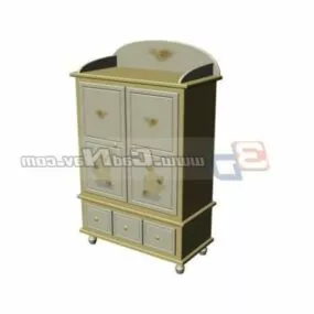 Children Cabinet Drawer Furniture 3d model