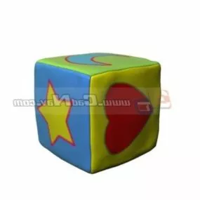 Children Furniture Cartoon Storage Stool 3d model