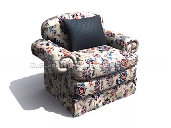 Children Old Style Fabric Sofa 3d model Children Old Style Fabric Sofa 3d model