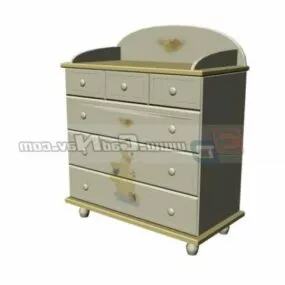Children Storage Cabinet Furniture 3d model