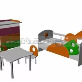 Children Decoration Bedroom Set 3d model