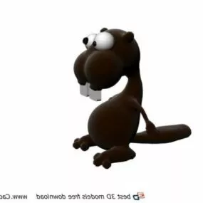 Children Cartoon Mole Toy 3d model