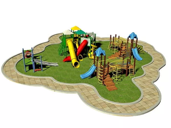 Playground Children Park 3d model Playground Children Park 3d model