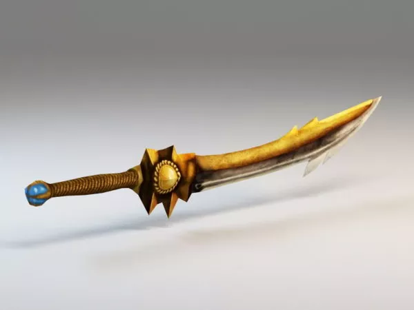Weapon Chinese Broadsword 3d model Weapon Chinese Broadsword 3d model