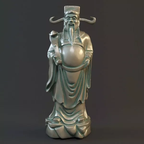 Wing Girl Statue 3d model