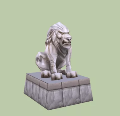 Greek David Statue 3d model