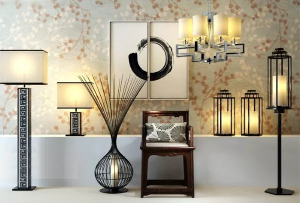 Chinese Style Living Room Lamps 3d model Chinese Style Living Room Lamps 3d model