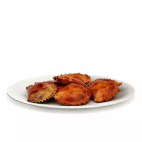 Food Chinese Fried Dumpling 3d model