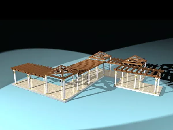 Patio Design 3d model