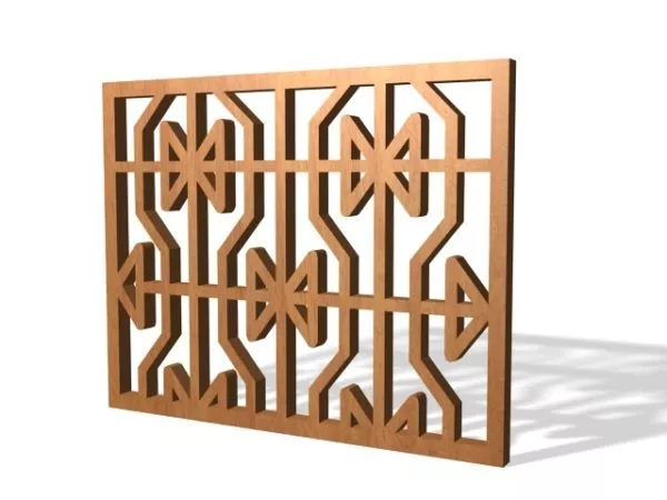 Lattice Frame Decoration 3d model