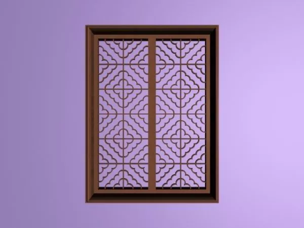 Chinese Old Style Lattice Window 3d model Chinese Old Style Lattice Window 3d model