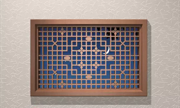Chinese Vintage Latticework Window 3d model Chinese Vintage Latticework Window 3d model