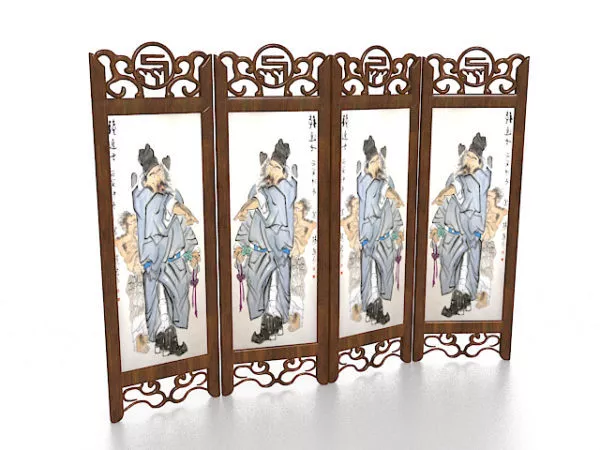 Screen Divider Multiple Frame 3d model