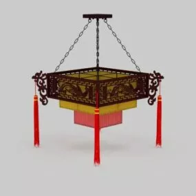 Chinese Classic Pendant Light Lamp 3d model