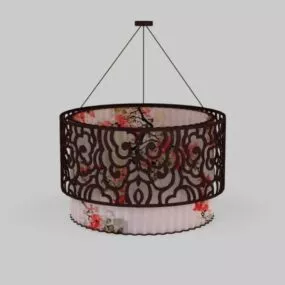 Chinese Retro Style Pendant Lighting 3d model