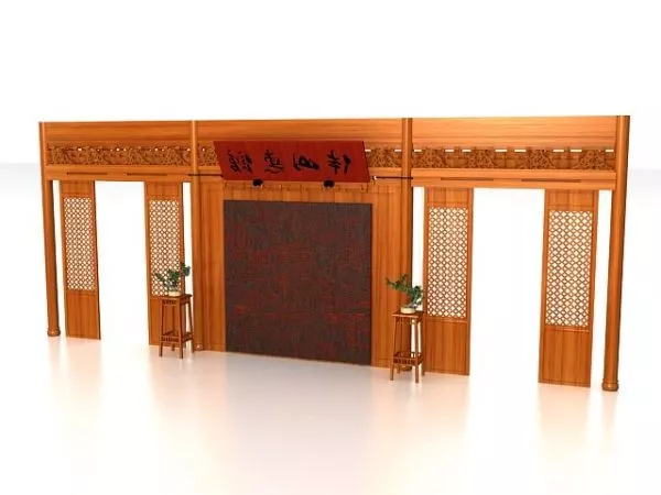 Panel Carving Floral Shape 3d model