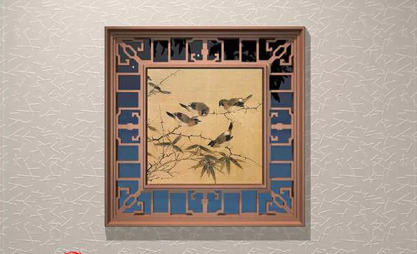 Asian Traditional Lattice Window 3d model Asian Traditional Lattice Window 3d model
