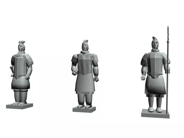 Monga Warrior Character With Sword 3d model