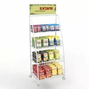 Storage Chip Display Rack 3d model