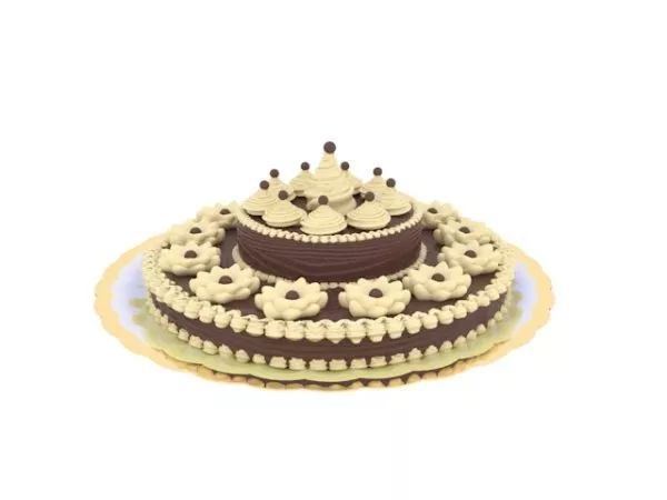 Chocolate Cake 3d model Chocolate Cake 3d model