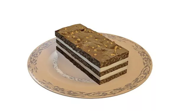 Decorative Chocolate Cake 3d model
